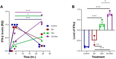 IFN-β mediates the anti-osteoclastic effect of bisphosphonates and dexamethasone